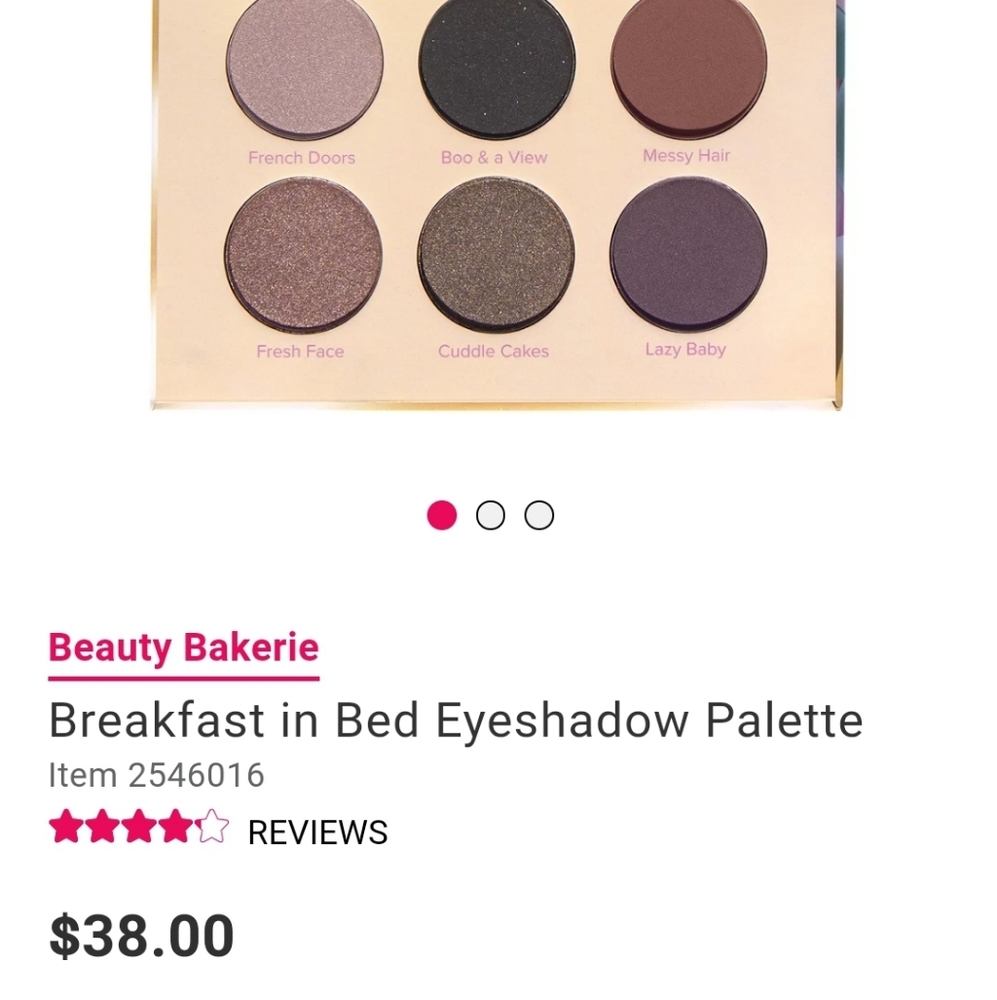 Breakfast in bed palette